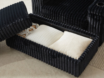 3 Seater Sofa With 2 Ottomans For Living Room