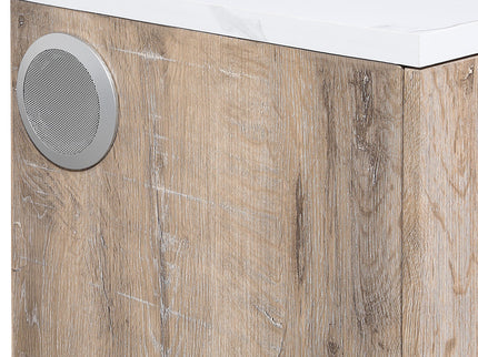 Mason - Entertainment Unit With Bluetooth Speaker And LED Lighting - Natural