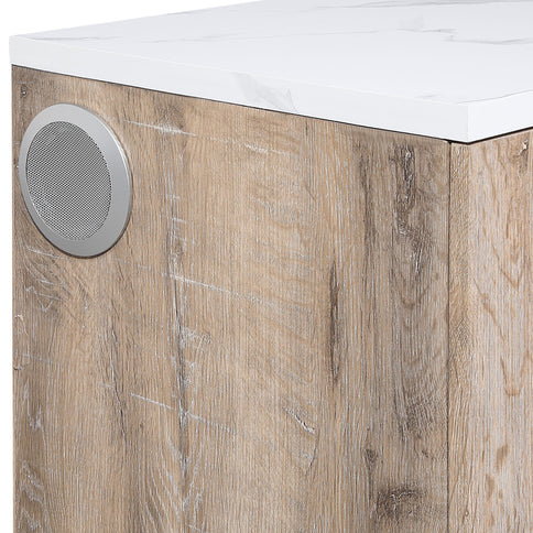 Mason - Entertainment Unit With Bluetooth Speaker And LED Lighting - Natural