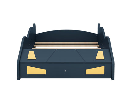 Race Car Shaped Platform Bed With Wheels And Storage