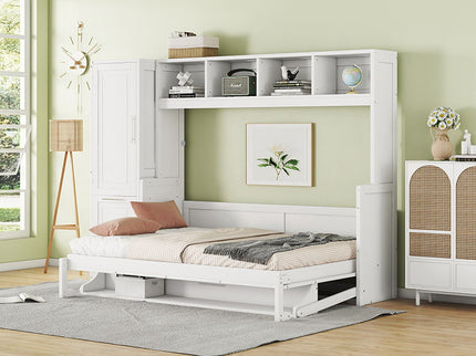 Space Saving Murphy Wall Bed With Closet And Drawers