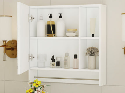 Wall Mounted Bathroom Storage Medicine Cabinet Cabinet With Mirror Door