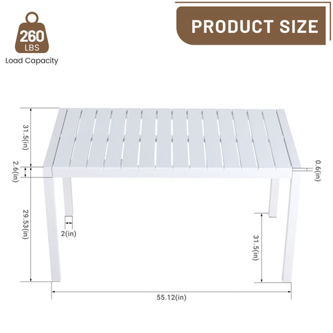 4 Piece Set Of Modern Color Block Designed Single Chairs With Long Table