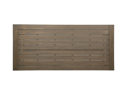 Outdoor Dining Table - Gray / Rustic Metal