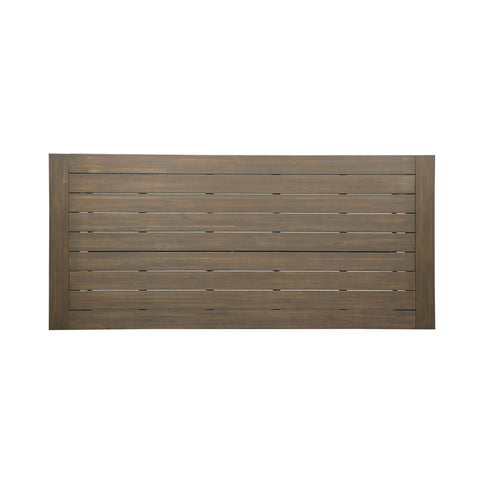 Outdoor Dining Table - Gray / Rustic Metal