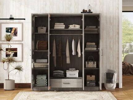 4 Door Wardrobe With 1 Drawer