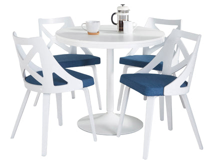 Dakota Charlotte - 5 Piece Contemporary Design, Dining Set