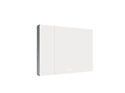 Aluminium Medicine Cabinet Mirror With LED Light And Defogging Function - Gray