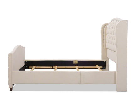 Marcella - Upholstered Shelter Headboard Bed Set