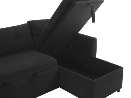 U-Shaped Sectional Sofa Bed With Storage And USB Ports
