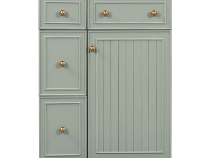 Transitional Style Bathroom Vanity Cabinet With Ceramic Sink