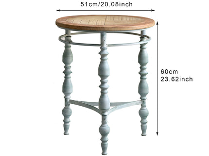 Round Top Carved Table For Living Room
