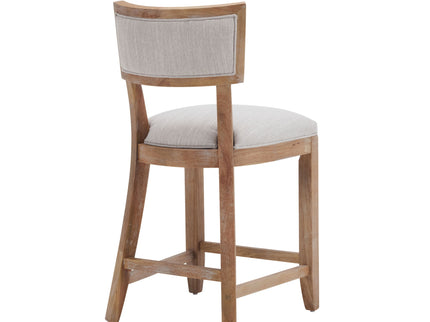 Upholstered Counter Height Bar Stools With Comfy Back (Set of 2)