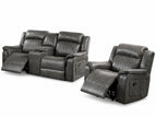 Dark Gray / Manual / 2 Pc. Loveseat, Chair