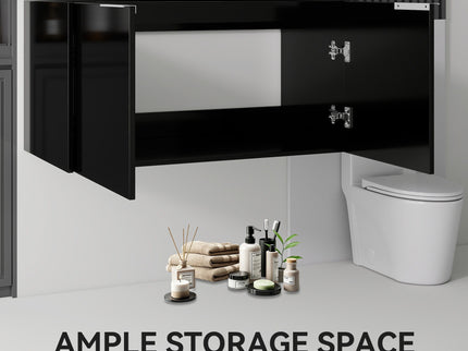 Floating Bathroom Vanity Cabinet With Soft Close Double Doors, Spacious Interior Storage, Wall Mounted, Cabinet Only