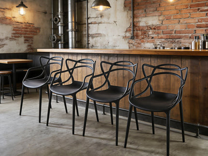 Dining Chair (Set of 4) - Black - Plastic