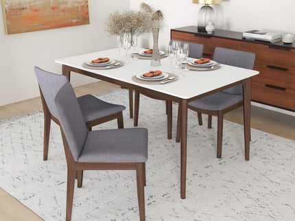 Laura - Mid-Century Modern Solid Wood Dining Chair (Set of 2)