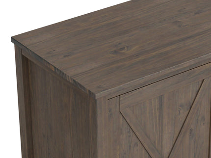 Ela - Wide Storage Cabinet - Smoky Brown