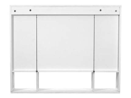 Bathroom Cabinet With 3 Adjustable Shelves Wall Mounted Medicine Cabinet, Soft Closing Hinges, Open Shelving Design - White