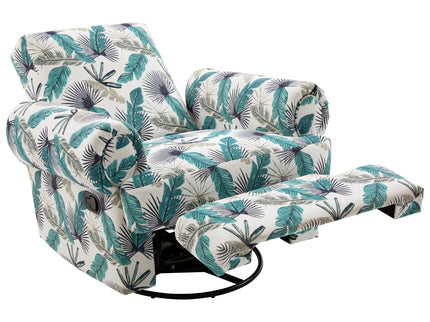 Manual Swivel Recliner Rocker Chair With Adjustable Backrest