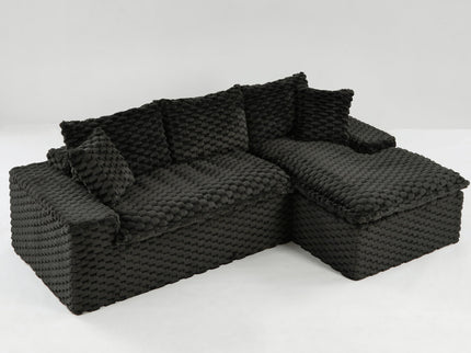 Modular Sofa, Convertible Twin Seat With Chaise Lounge