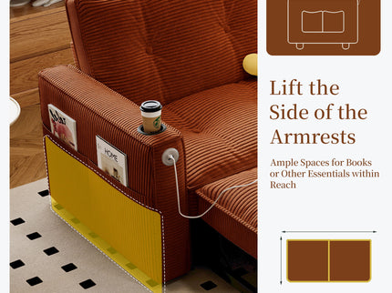 2 In 1 Convertible Sofa Bed For Living Rooms