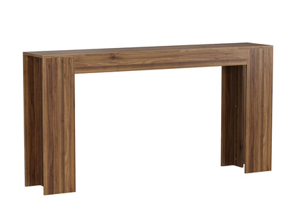 Farmhouse Style Extra Long Walnut Console Table