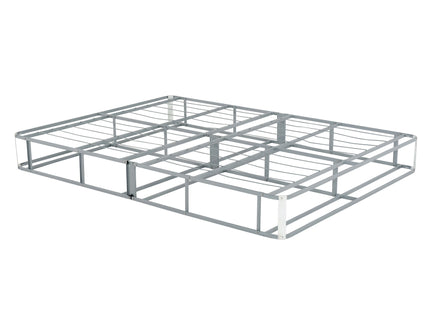 Foldable 9" Twin Size Metal Mattress Box Spring Foundation Bedroom Furniture Bed Base - Gray