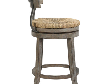 Stool With Natural Seagrass Seat