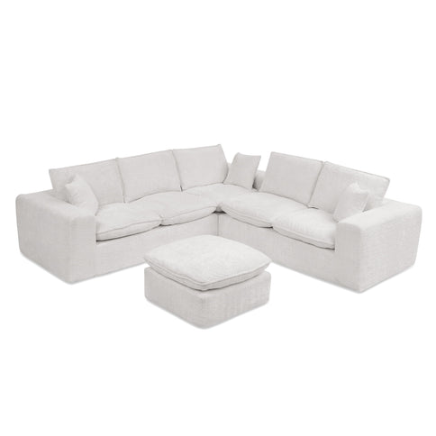 Sectional Sofa With Moveable Ottoman