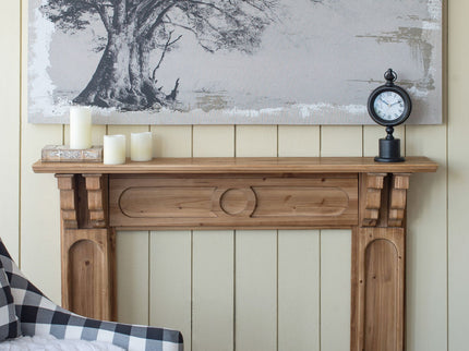 Large Arboreal Shelter Canvas Art Print, Traditional Style Floral Wall Art, Home Decor Accent Piece - Gray / White Matte