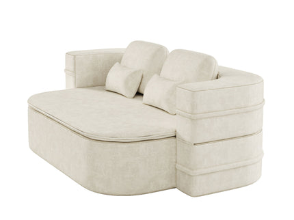 2 In 1 Foldable Sofa Bed With Multi Functional Blanket, Floor Lounge Sofa