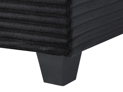 Upholstered U-Shaped Sectional Sofa With Movable Ottoman And Side Storage Pockets