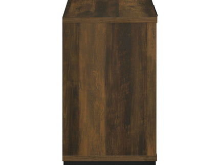 Thurston - 4 Door Accent Cabinet Carved Doors - Dark Brown