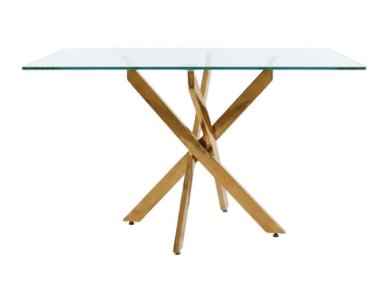 Rectangular Dining Table For Home Kitchen - Gold