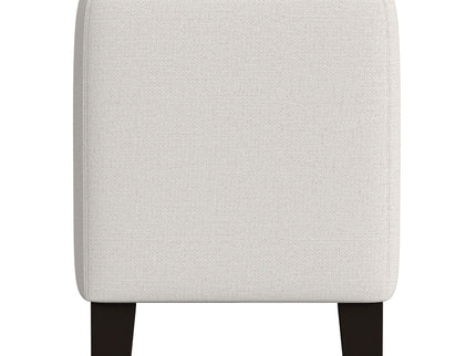 Hollis - Upholstered Accent Bench With Armrests Seating - Vanilla White
