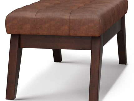 Draper - Upholstered Mid Century Tufted Ottoman Bench