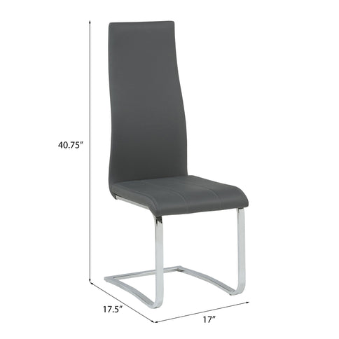 High Back Side Chairs Dining Chairs With Padded Upholstery (Set of 4)