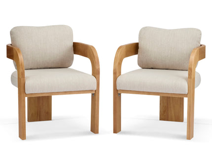 Dining Chairs With Pillow Back (Set of 2)