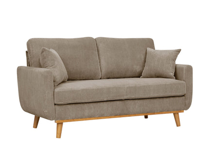 Upholstered Loveseat With Arms And Pillows