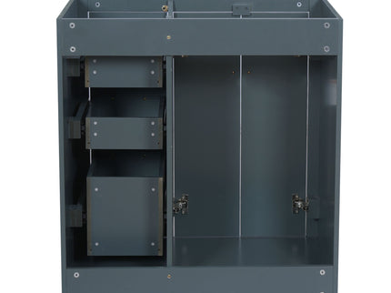 Retro Style Bathroom Vanity With 3 Drawers & Soft-Closing Doors