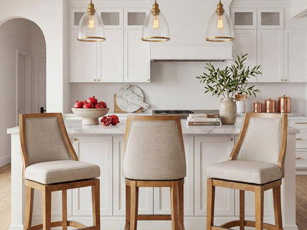Swivel Counter Stool - Honey Oak
