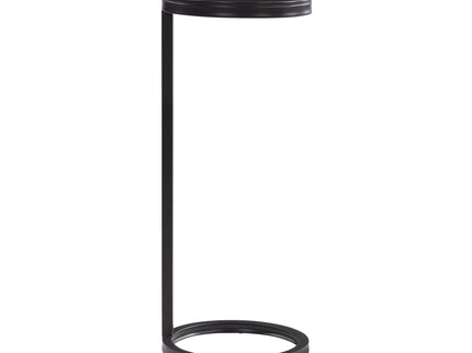 Yancey - Round Accent Table - Antique Bronze