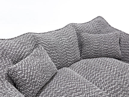 Comfortable Dual Beanbag Chair With High Resilience Foam Core For 2 People