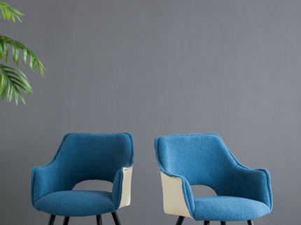Side Chair, Living Room Bedroom Kitchen Vanity Accent Chair (Set of 2) - Blue
