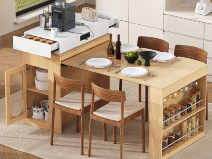 Extendable Dining Table With Folding Top