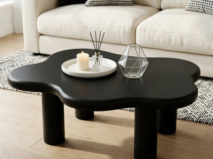 Cloud Shaped Coffee Table With 4 Round Legs