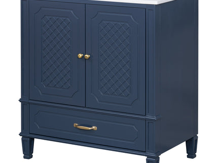 Bathroom Vanity With Sink, Soft Closing Door, Multi Functional Storage