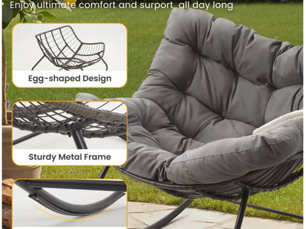 Egg Rocking Chair With Ottoman
