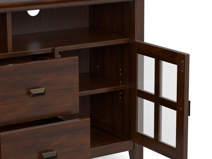Artisan - TV Media Stand, Handcrafted - Russet Brown